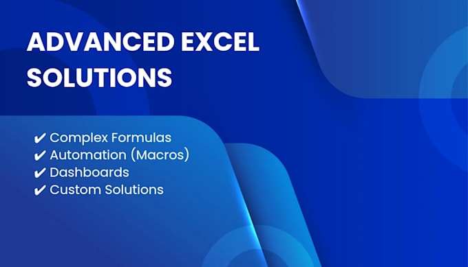 create professional excel spreadsheets and data analysis