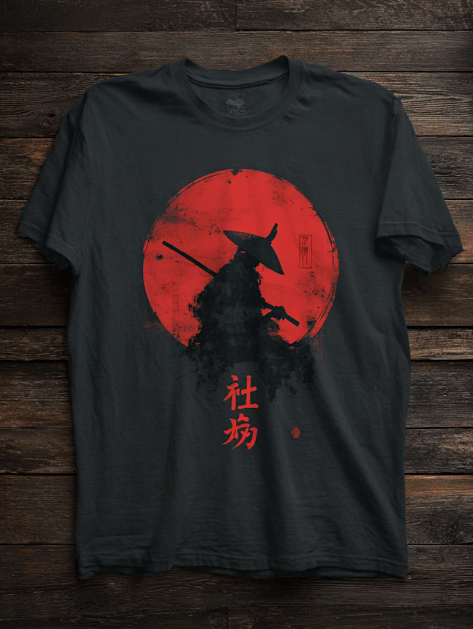 create a japanese style t shirts artwork