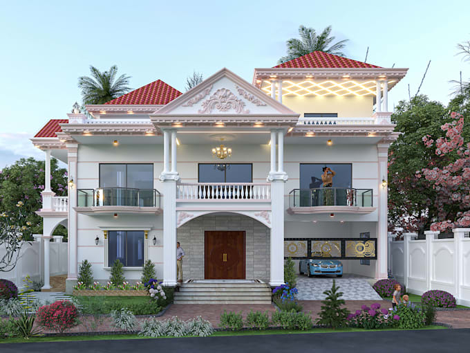 create 3d exterior and interior rendaring