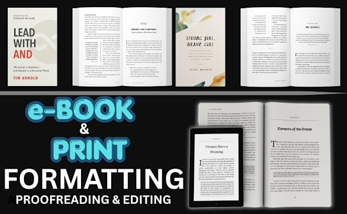 do ebook conversion, book formatting for print and ebook, manuscript formatting