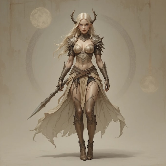 fantasy character art and unique fantasy character