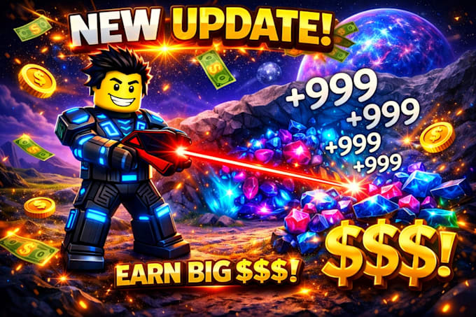 create amazing roblox game thumbnails and icons