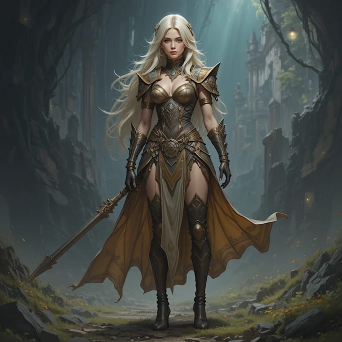 fantasy character art and unique fantasy character