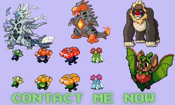 Create fakemon pixel art and pokemon trainer sprites in any gen style ...
