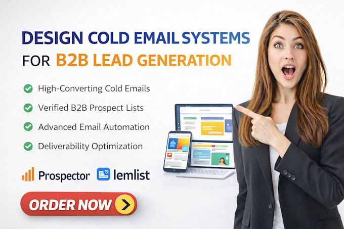 design cold email systems b2b lead generation
