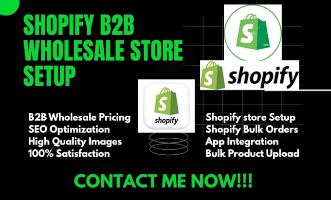 do shopify b2b wholesale store setup, wholesales pricing rules, bulk orders