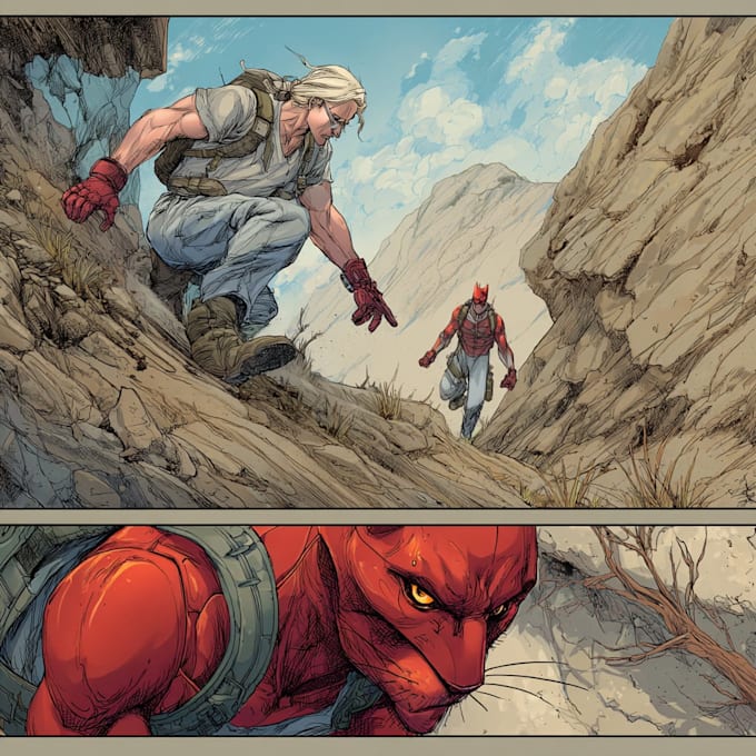 design comic book illustration with comic book illustrator