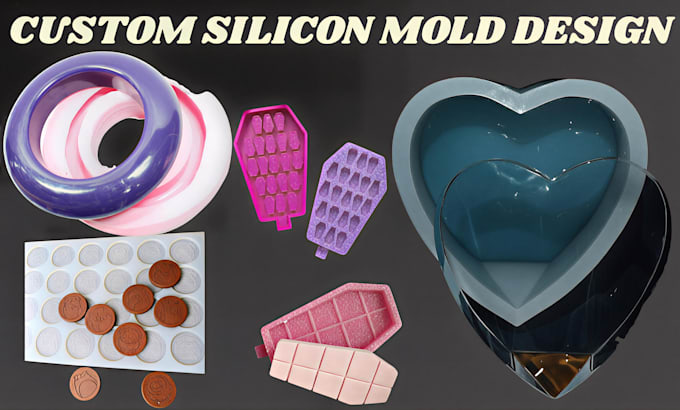 design silicone 3d mold stl for chocolate soap candy candle concrete print ready