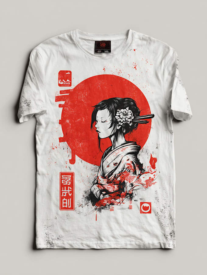 design japanese t shirt illustration