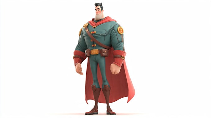 draw superhero character for you