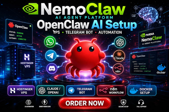 setup openclaw on hostinger vps nemoclaw claude code cowork hermes agent n8n mcp