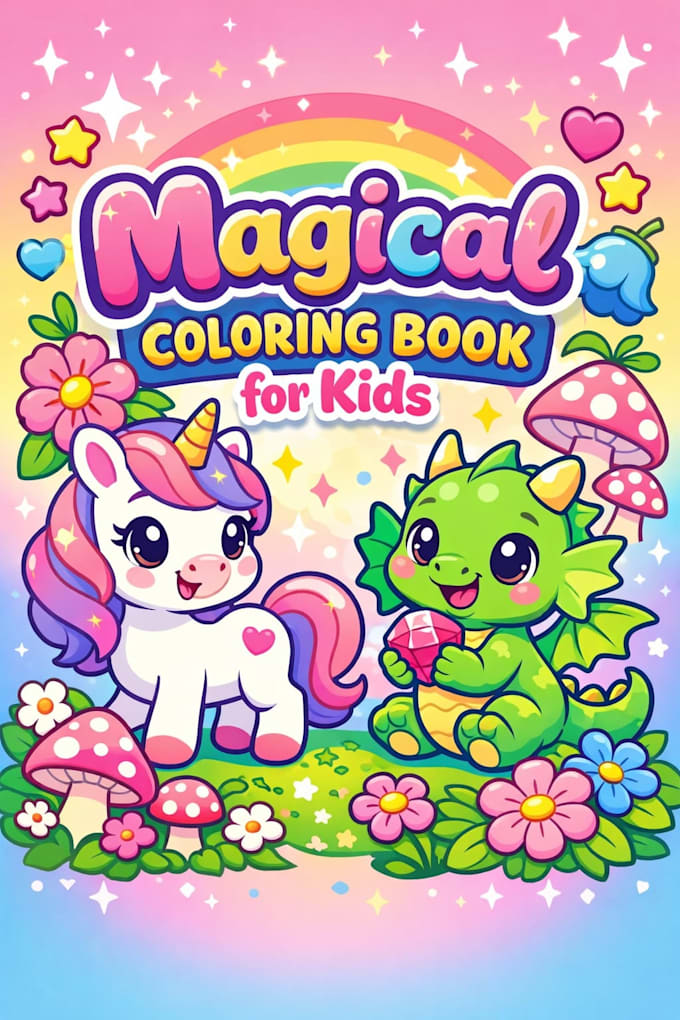create kids coloring book pages and printable activity books