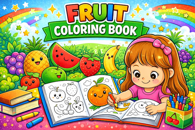 create kids coloring book pages and printable activity books