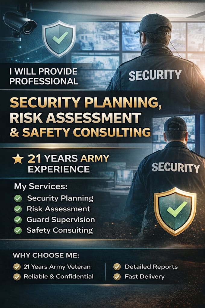 provide professional security risk assessment and safety plan