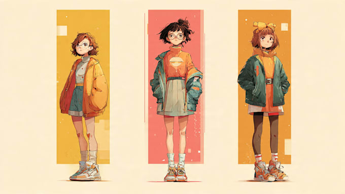 create cute cartoon illustrations, lofi art, anime, nft