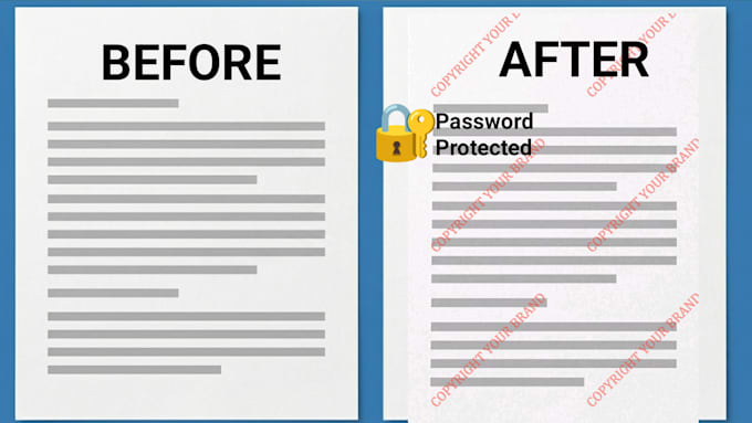 Aggiungi filigrana e protezione con password ai tuoi pdf e immagini