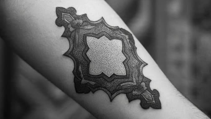 design a professional blackwork tattoo