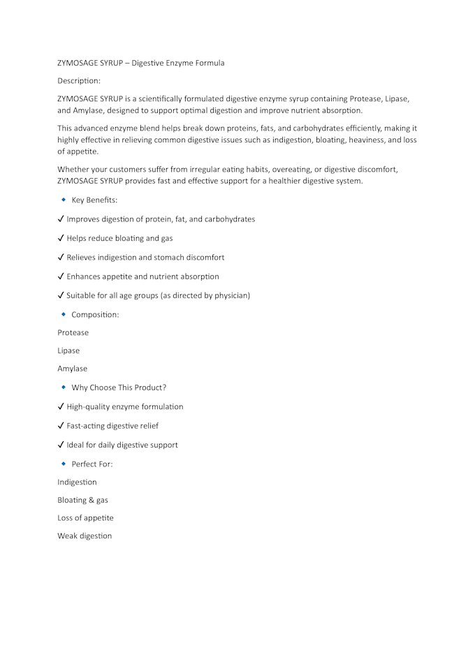 write pharma medicine and supplement product descriptions