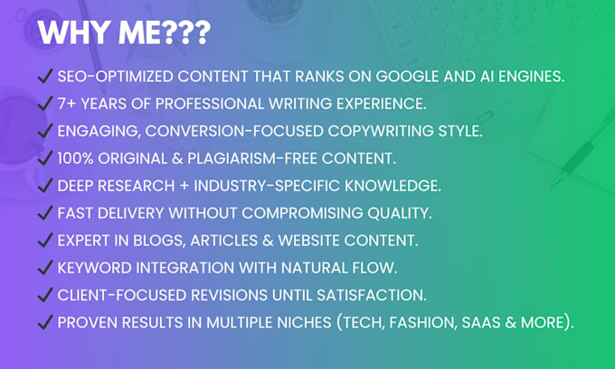 do content writing for SEO optimized articles and blog posts