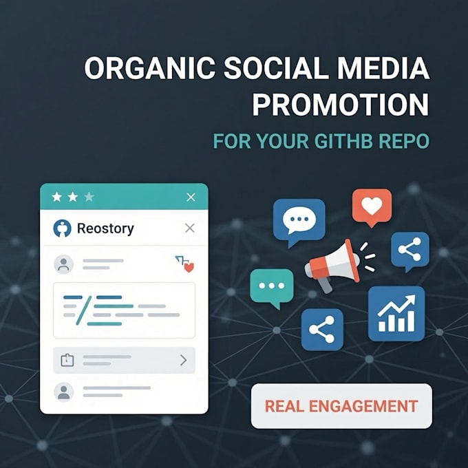 do your github repo with organic social media promotion