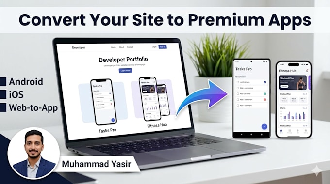 convert website to android app ios app mobile app development