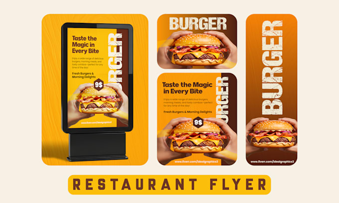 design professional flyer brochure poster for your business