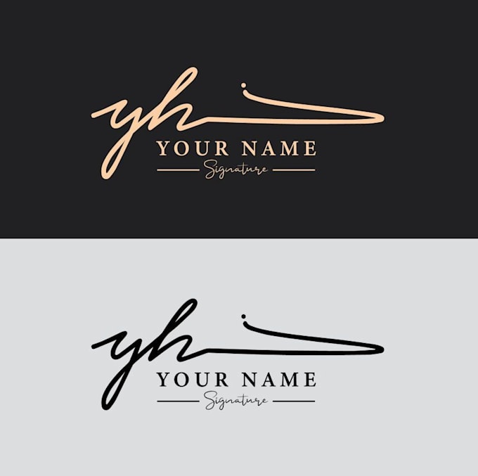 Create elegant handwritten signature logo design by Chandlerchavez | Fiverr