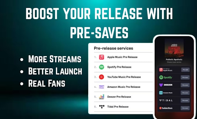 set up spotify pre save campaign for your music launch