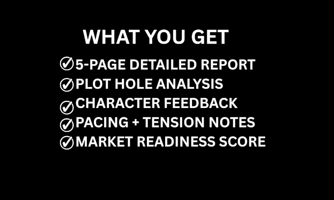 beta read your horror novel detailed report in 48hr