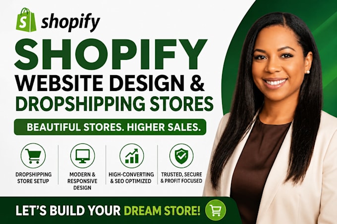 build shopify website design shopify dropshipping store design shopify redesign
