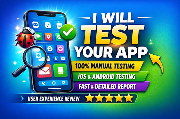 do user testing, website review, app testing on android, ios app or game