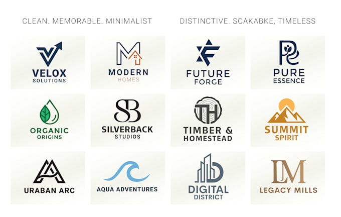 design unique minimalist logo design