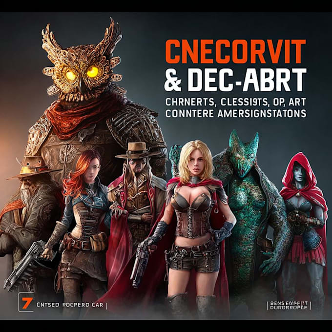 Create original character design and concept art for you, not ai by ...