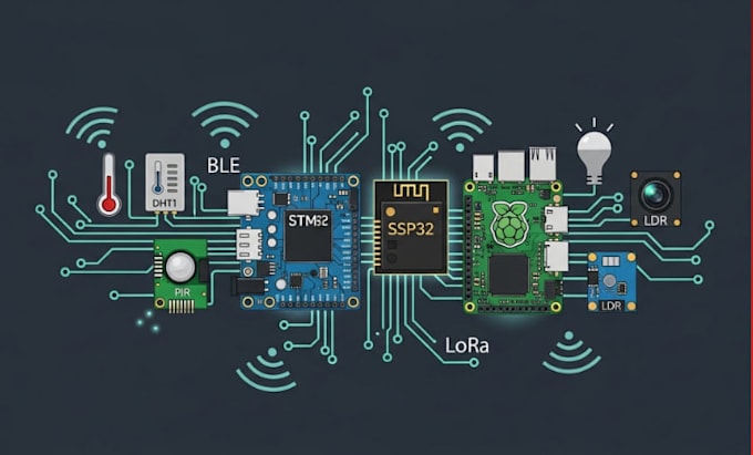 develop custom firmware and software for your embedded systems and iot project