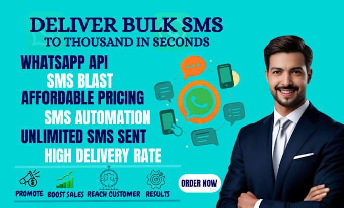 do professional  bulk SMS email blast SMS automation