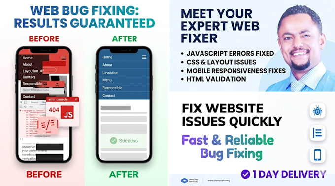 fix responsive layout and complex javascript bugs