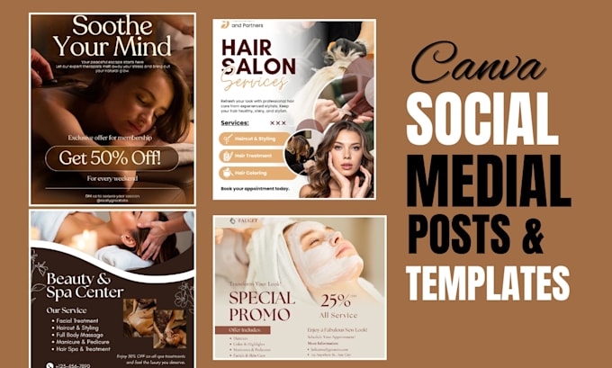 social media post design ig post design ads creative kit editable canva template