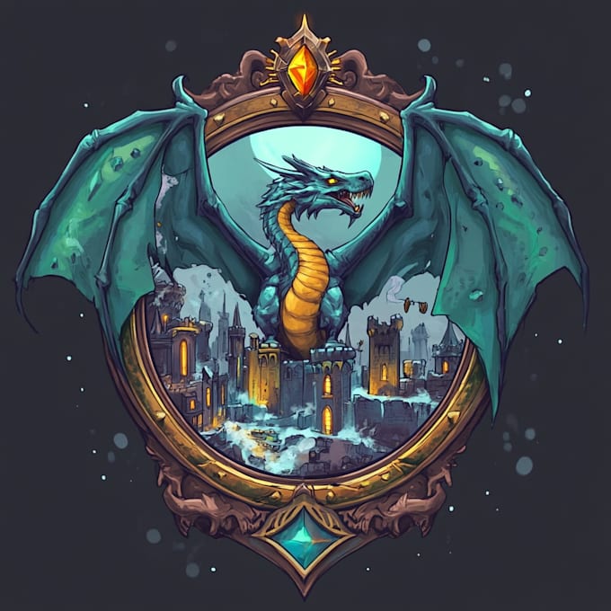 make fantasy logo title in dark theme