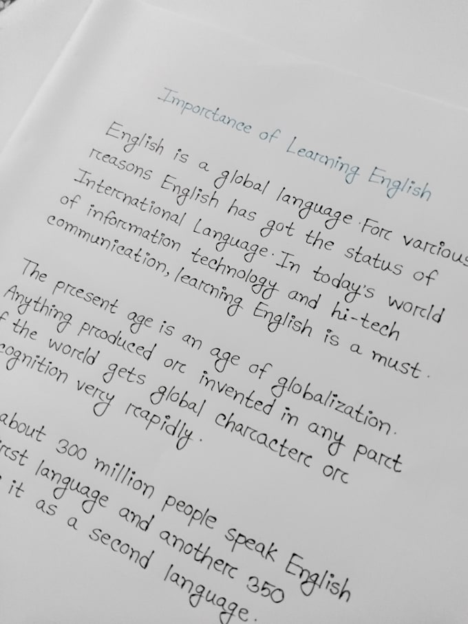 provide professional and handwritten notes,letters and custom work