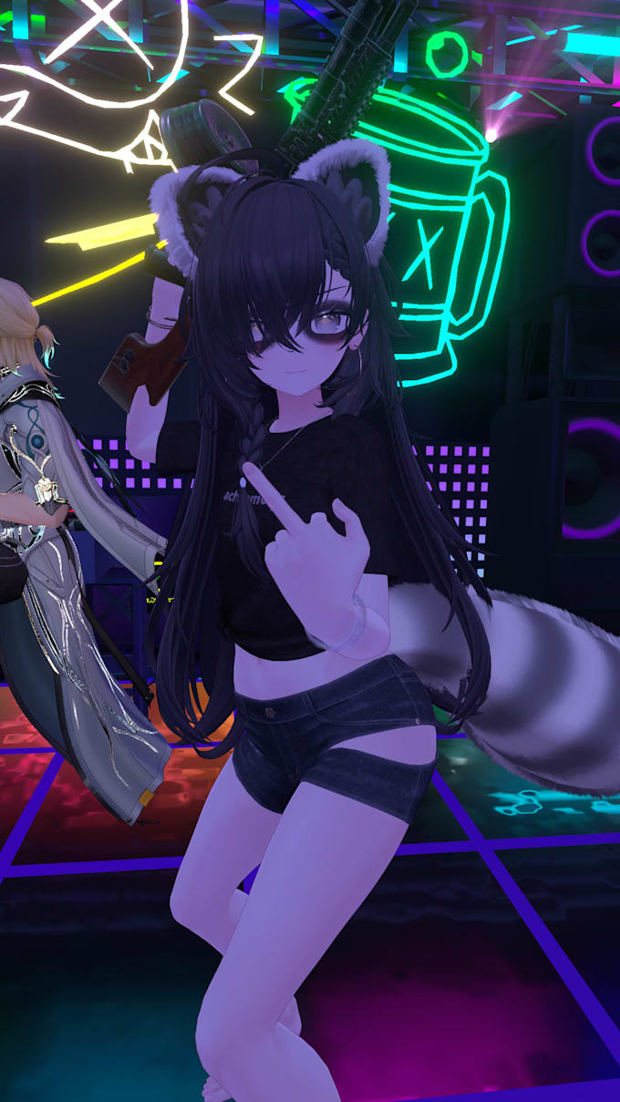 create a booth style avatar for vrchat