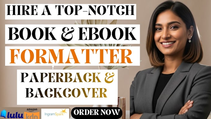 format your paperback, book for amazon KDP ingramspark, lulu