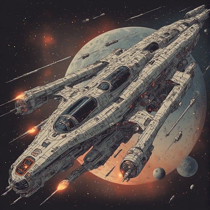design spaceships and sci fi vehicles