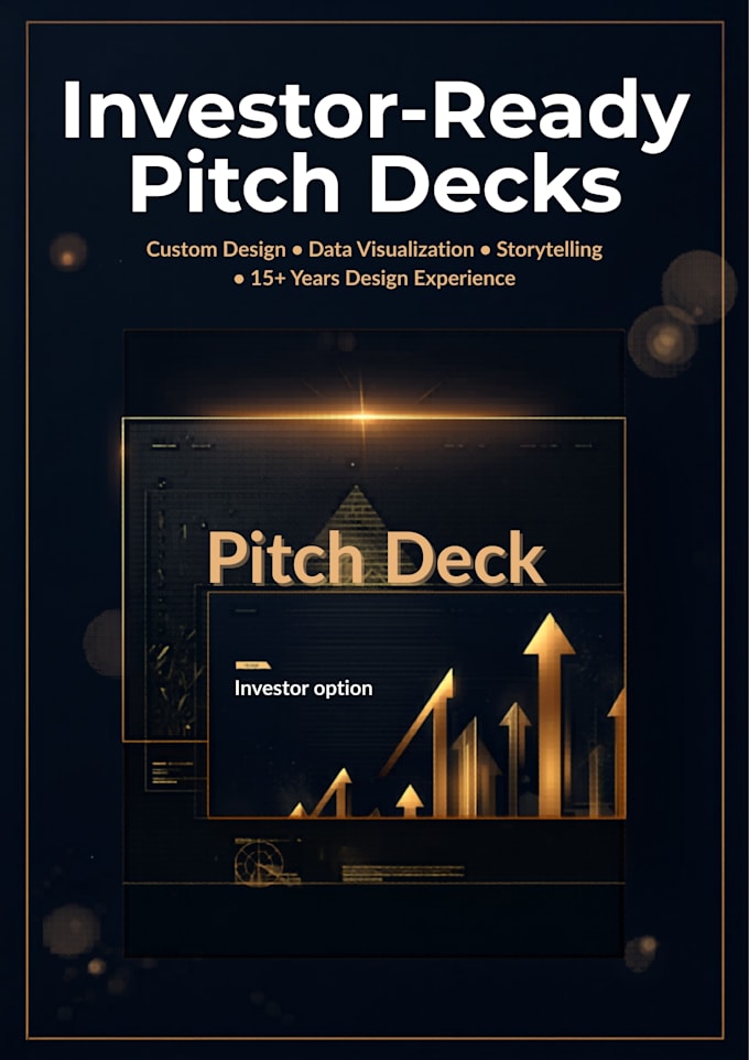 design a professional pitch deck or business presentation