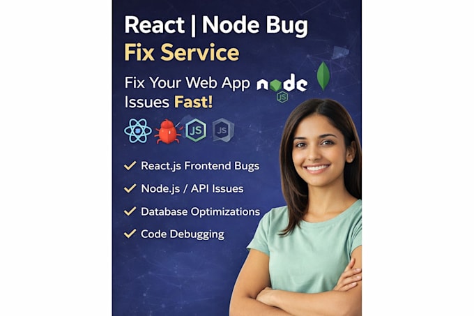 fix bugs in react, node, mongodb or full stack web apps