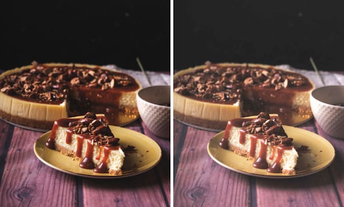 professionally edit and retouch your food photography