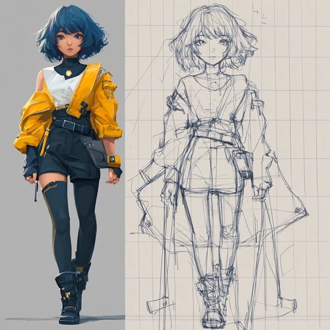 make an anime or character art for you