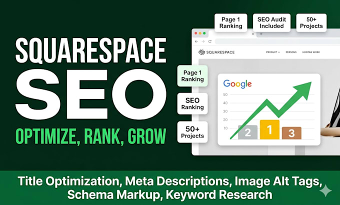 optimize your squarespace website SEO and improve google ranking squarespace