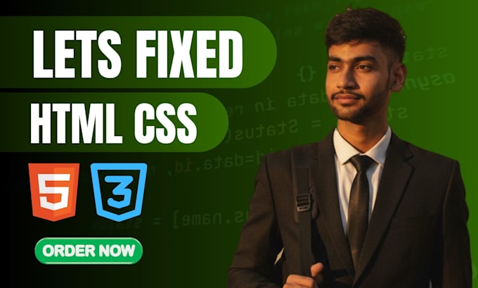 fix HTML CSS bugs and responsive design issues