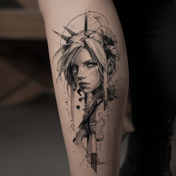 design a modern and minimalist tattoo design