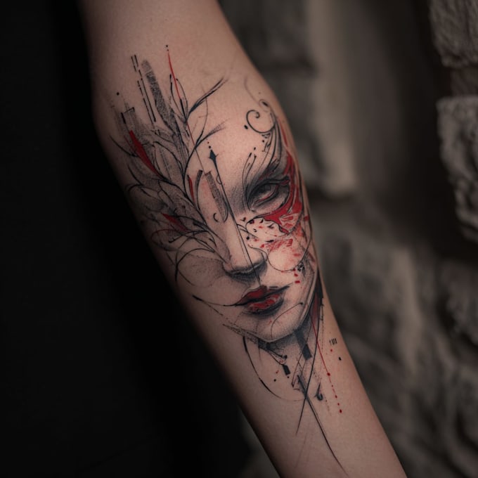 design a modern and minimalist tattoo design